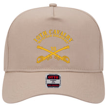 Load image into Gallery viewer, Baseball Cap - 10th Cav Regt - Buffalo Soldiers w Cav Br - Flat
