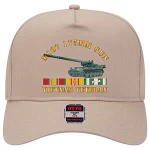 Baseball Cap - M107 - 175mm Gun - Vietnam Vet w VN SVC