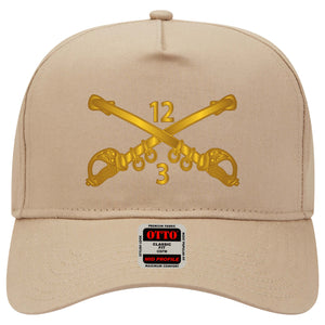 Baseball Cap - 3rd Squadron - 12th Cavalry Branch wo Txt