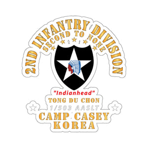 Kiss-Cut Stickers - 2nd Infantry Div - Camp Casey Korea - Tong Du Chon - 1-503 AASLT