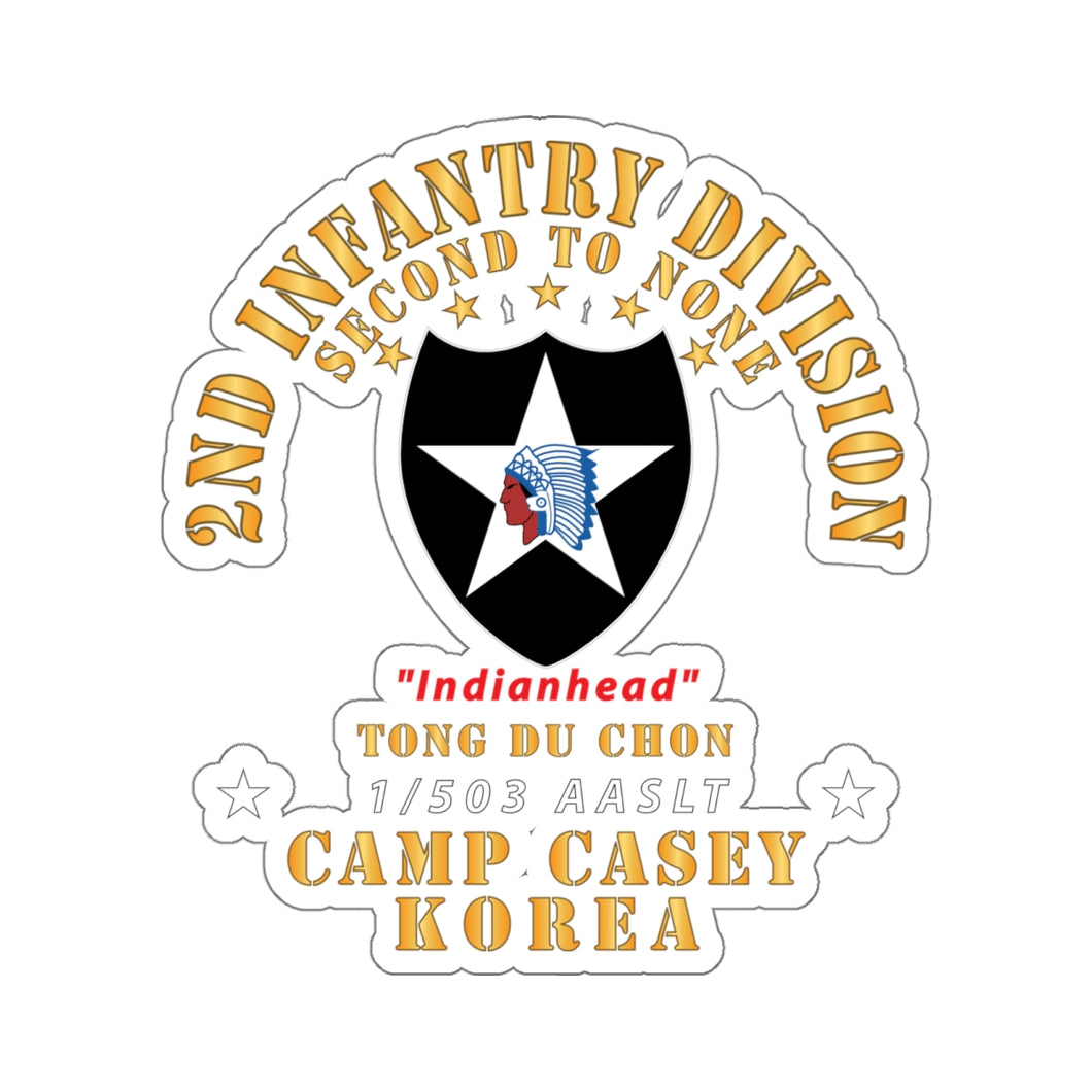 Kiss-Cut Stickers - 2nd Infantry Div - Camp Casey Korea - Tong Du Chon - 1-503 AASLT