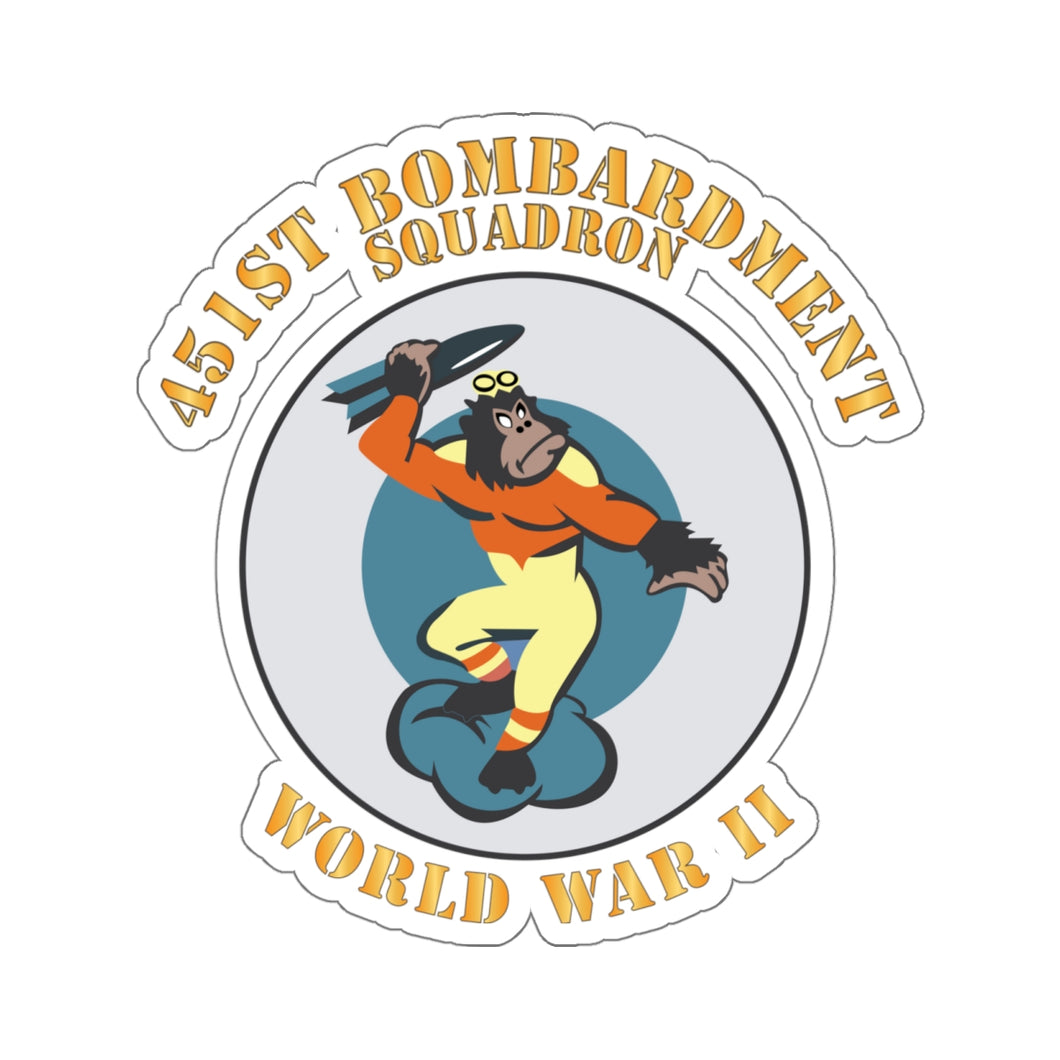 Kiss-Cut Stickers - AAC - 451st Bombardment Squadron - WWII X 300