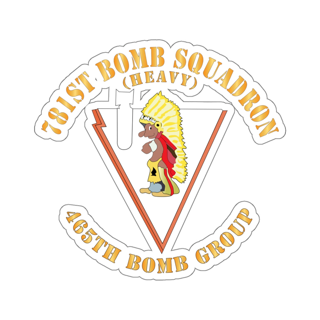 Kiss-Cut Stickers - AAC - 781st Bomb Squadron - 465th BG - WWII