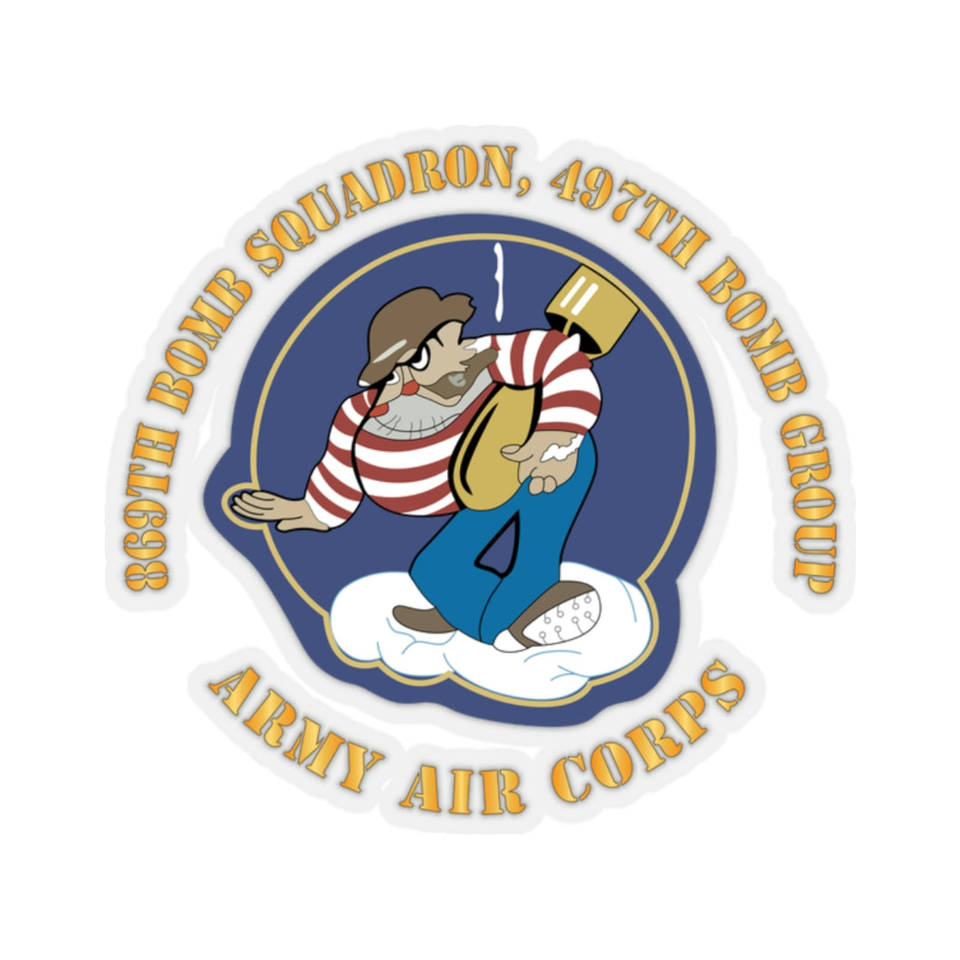 Kiss-Cut Stickers - AAC - 869th Bomb Squadron, 497th Bomb Group X 300