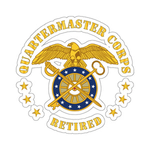 Kiss-Cut Stickers - Army - Quartermaster Corps Branch - Retired