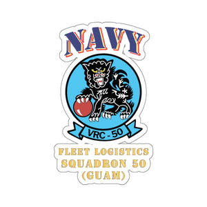 Kiss-Cut Stickers - Big NAVY - Fleet Logistics Squadron 50 - SSI - Guam X 300