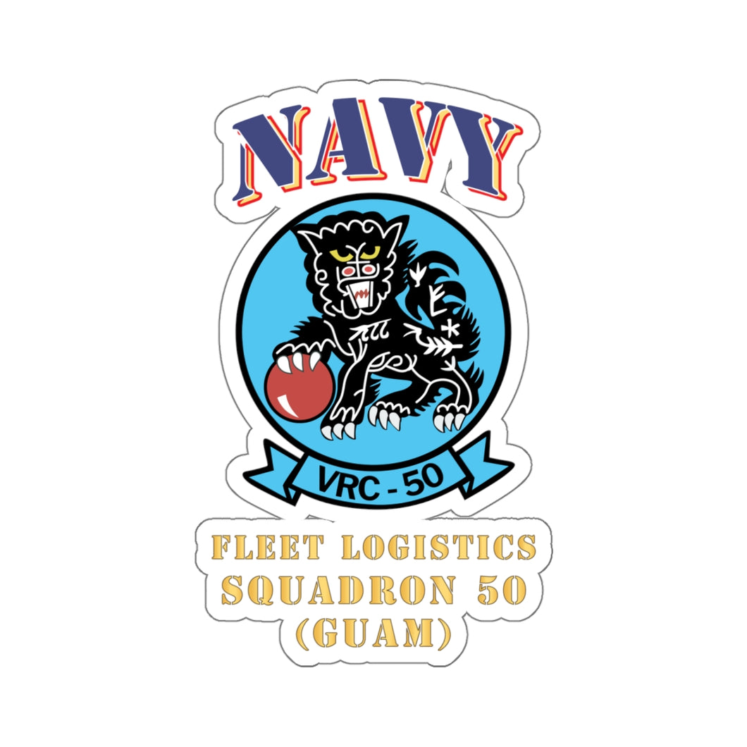 Kiss-Cut Stickers - Big NAVY - Fleet Logistics Squadron 50 - SSI - Guam X 300