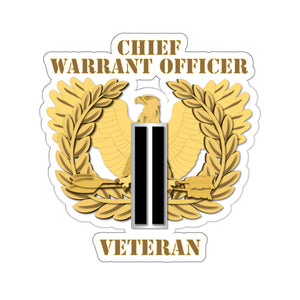 Kiss-Cut Stickers - Emblem - Warrant Officer - CW6 - Veteran X 300