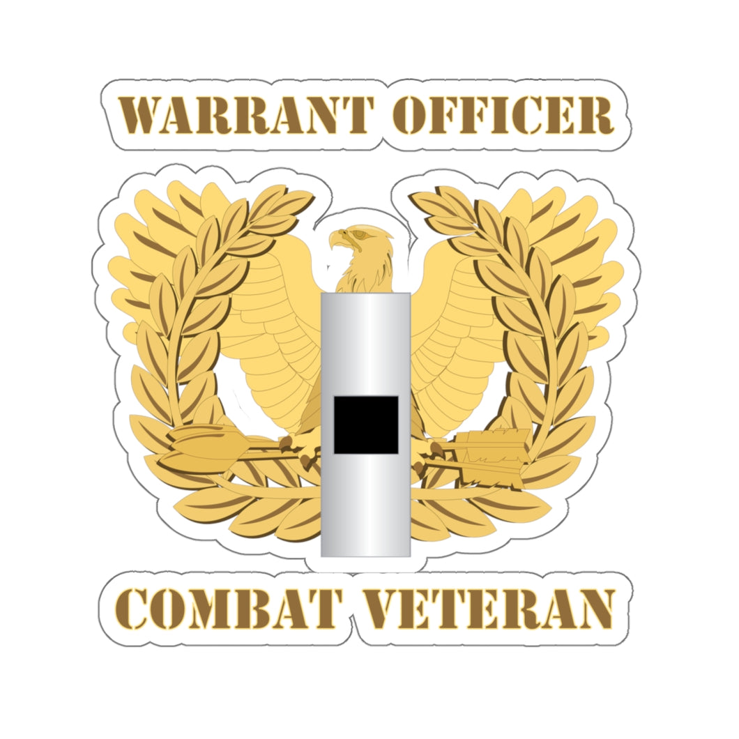 Kiss-Cut Stickers - Emblem - Warrant Officer - WO1 - Combat Veteran X 300