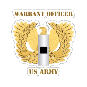 Kiss-Cut Stickers - Emblem - Warrant Officer - WO1 X 300