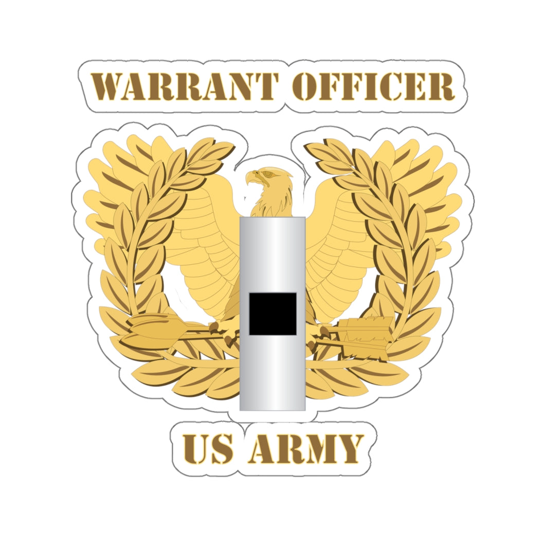 Kiss-Cut Stickers - Emblem - Warrant Officer - WO1 X 300