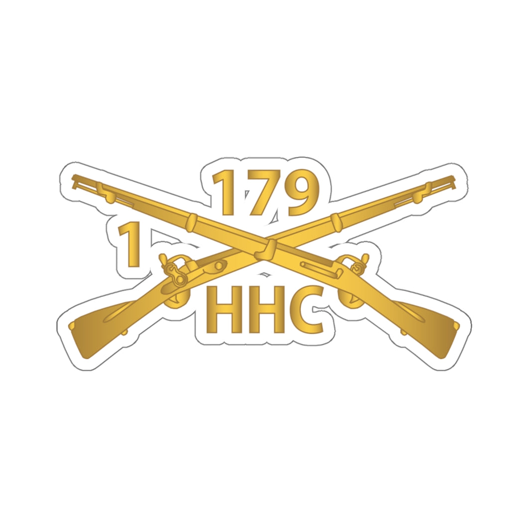 Kiss-Cut Stickers - HQ Company, 1st Battalion, 179th Infantry Regiment - Inf Branch wo Txt X 300