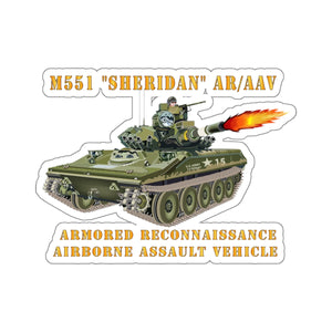 Kiss-Cut Stickers - M551 Sheridan - Firing - AR-AAV