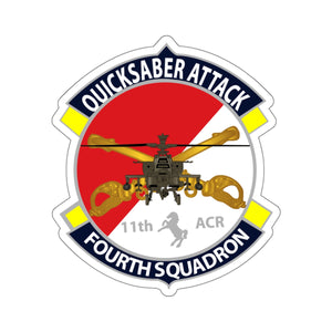 Kiss-Cut Stickers - Quicksaber - 4th Squadron - SSI