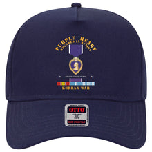 Load image into Gallery viewer, Baseball Cap - Purple Heart - WIA w Korean War  w Purple Heart
