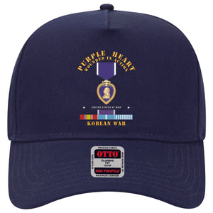 Baseball Cap - Purple Heart - WIA w Korean War  w Purple Heart