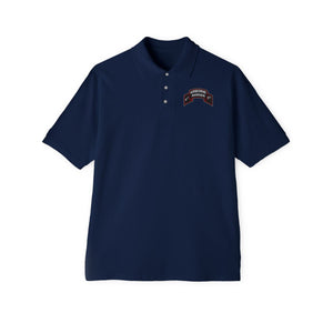 Men's Piqué Polo - 4th Ranger Co wo Txt