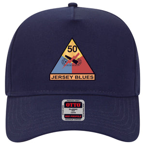 Baseball Cap - 50th Armored Division - Jersey Blues wo Txt X 300