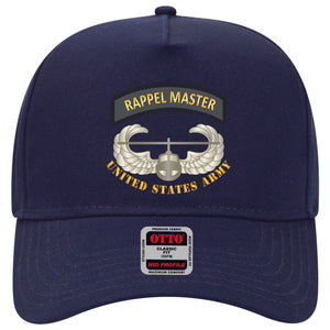 Baseball Cap - Rappel Master Tab w Air Assault Badge - US Army