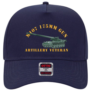 Baseball Cap - M107 - 175mm Gun - Artillery Veteran