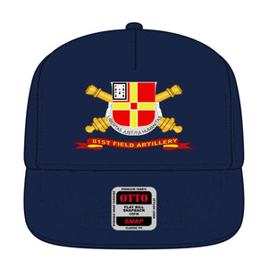 Baseball Cap - 81st Field Artillery w Br - Ribbon - Film to Garment (FTG)