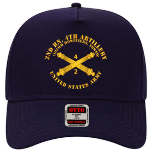 Baseball Cap - 2nd Bn 4th Field Artillery Regt - 105mm w Arty Br