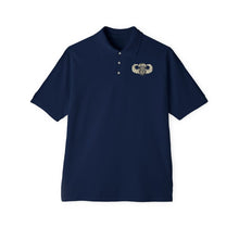 Load image into Gallery viewer, Men&#39;s Piqué Polo - Airborne Badge - SF - DUI
