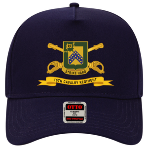 Baseball Cap - 16th Cavalry Regiment w Br - Ribbon