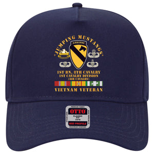 Baseball Cap - Jumping Mustangs - 1st Bn 8th Cav 1st Cav - w VN SVC