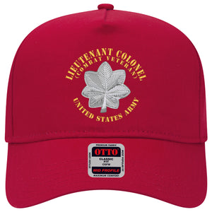 Baseball Cap - Lieutenant Colonel - LTC - Combat Veteran - V1