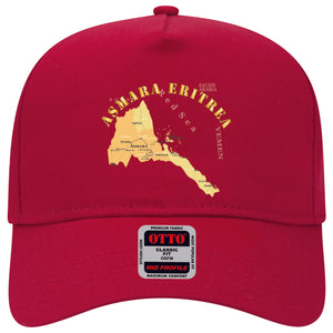 Baseball Cap - Map - Asmara Eritrea - Kagnew Station