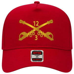 Baseball Cap - 3rd Squadron - 12th Cavalry Branch wo Txt