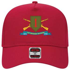 Baseball Cap - 1st Infantry Division - SSI w Br - Ribbon