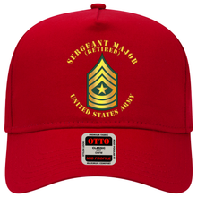 Load image into Gallery viewer, Baseball Cap - Army - Sergeant Major - SGM - Retired
