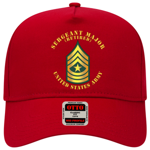 Baseball Cap - Army - Sergeant Major - SGM - Retired