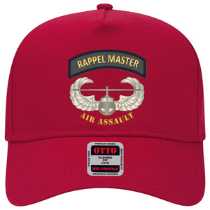 Baseball Cap - Rappel Master Tab w Air Assault Badge