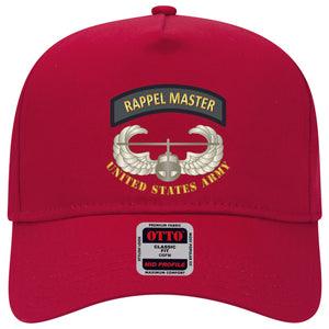 Baseball Cap - Rappel Master Tab w Air Assault Badge - US Army