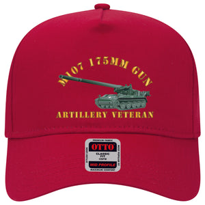 Baseball Cap - M107 - 175mm Gun - Artillery Veteran