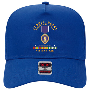 Baseball Cap - Purple Heart - WIA w VN SVC