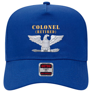 Baseball Cap - Colonel - Retired X 300 - Hat