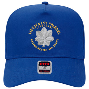 Baseball Cap - USAF - Lieutenant Colonel - LTC - Veteran X 300