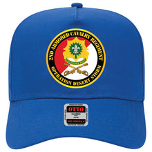 Load image into Gallery viewer, Baseball Cap - 2nd Armored Cavalry Regiment DUI - Red White - Operation Desert Storm
