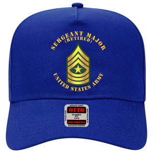 Baseball Cap - Army - Sergeant Major - SGM - Retired