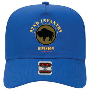 Baseball Cap - 92nd Infantry Division - Buffalo Soldiers X 300