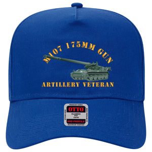 Baseball Cap - M107 - 175mm Gun - Artillery Veteran