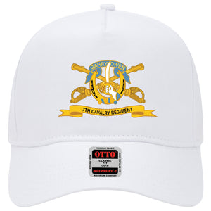 Baseball Cap - 7th Cavalry Regiment w Br - Ribbon