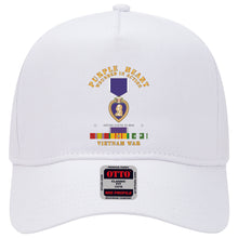 Load image into Gallery viewer, Baseball Cap - Purple Heart - WIA w VN SVC w Purple Heart Ribbon
