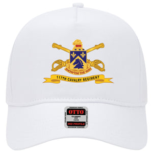 Baseball Cap - 117th Cavalry Regiment w Br - Ribbon