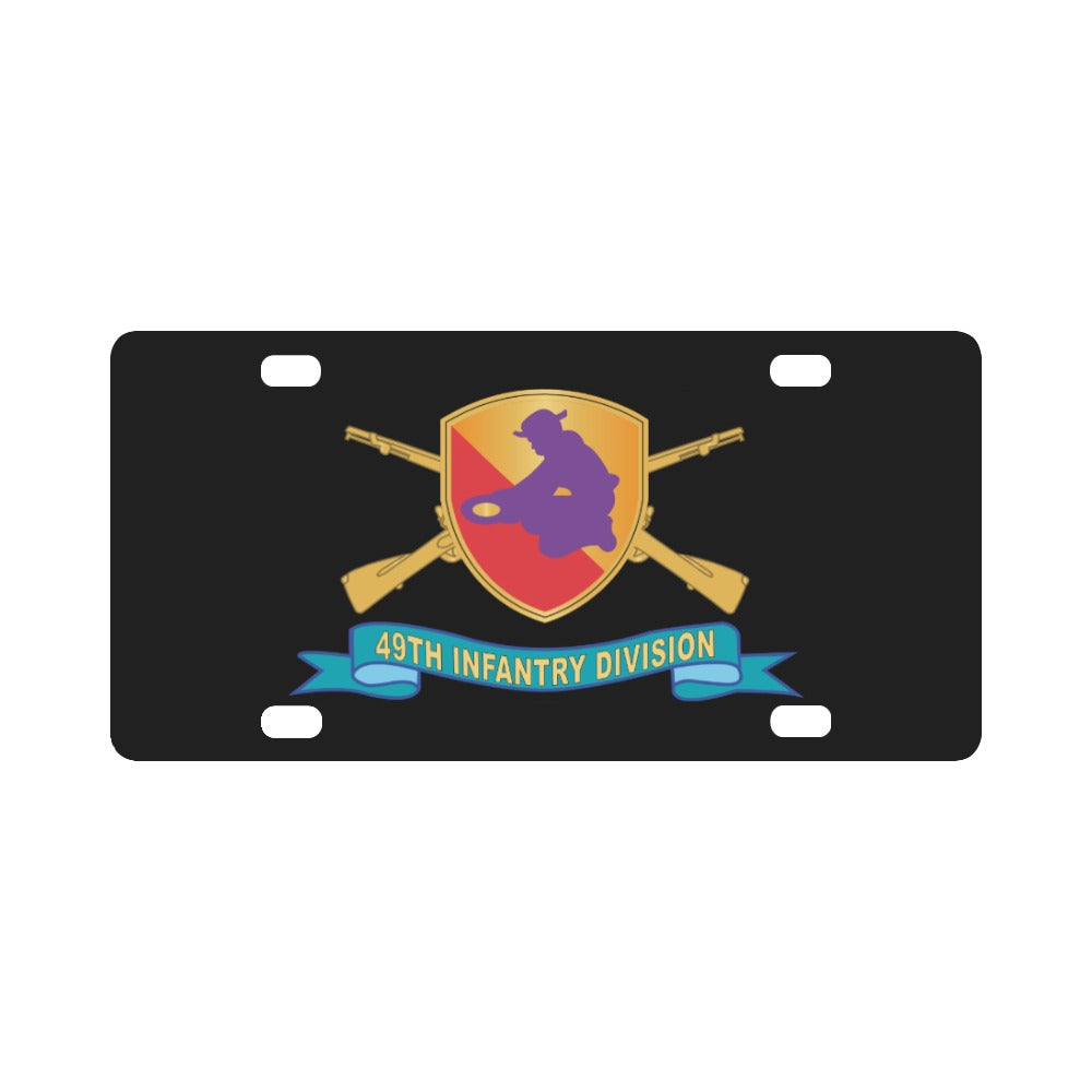 49th Infantry Division - w Br - SSI - Ribbon X 300 Classic License Plate