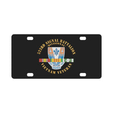 Load image into Gallery viewer, 523rd Signal Battalion, (Divisional) w Vietnam Service Ribbons X 300 Classic License Plate
